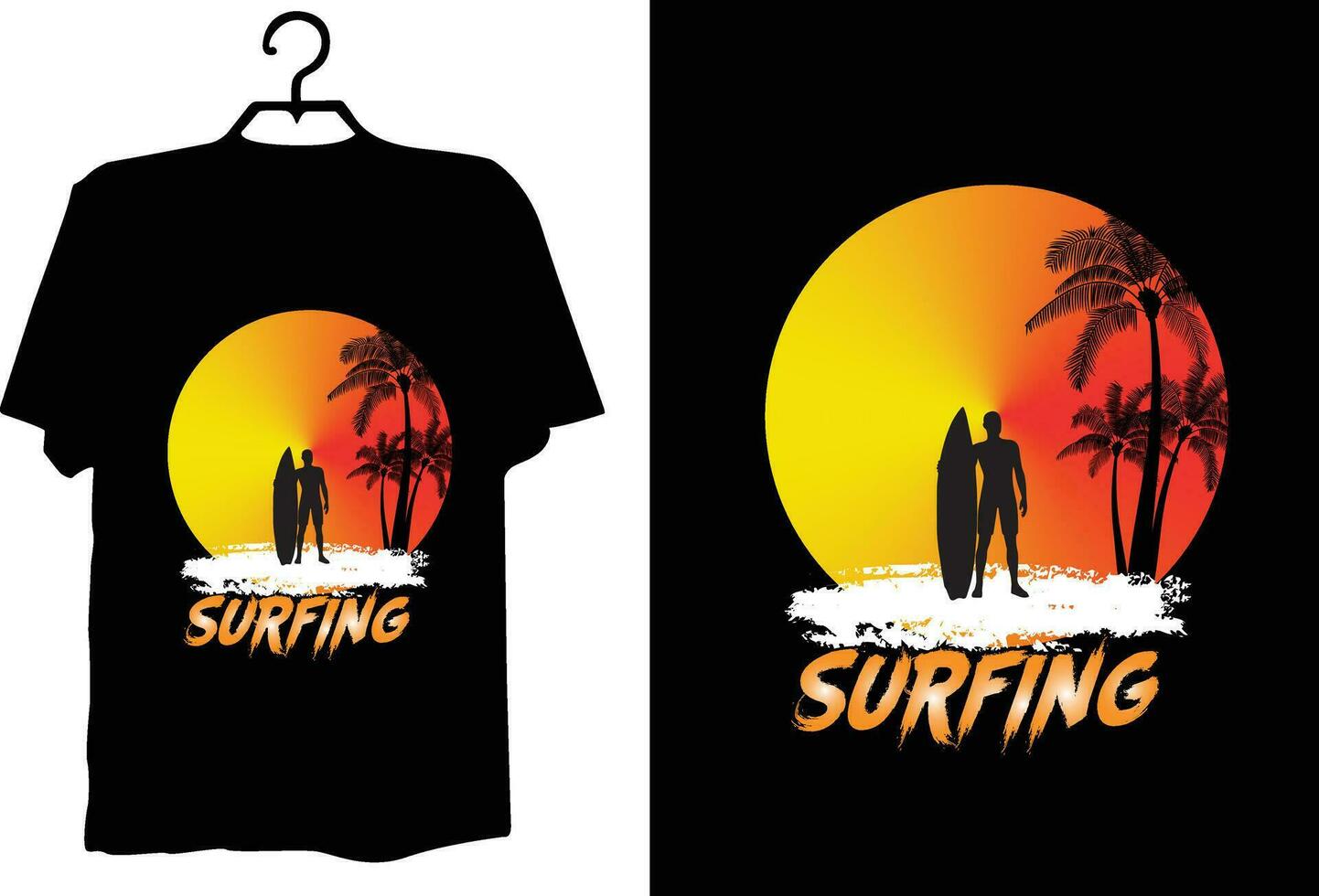 sommar t-shirt design vektor