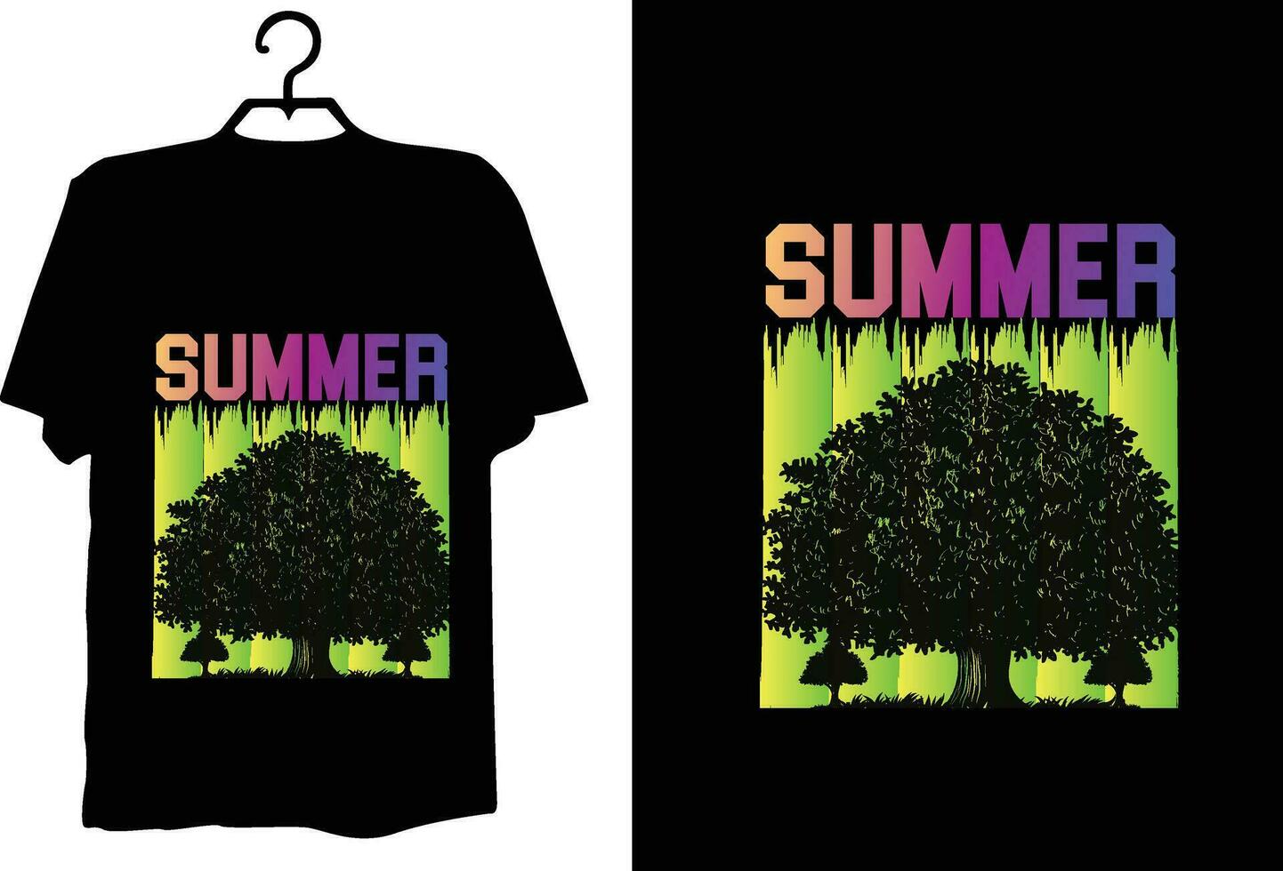 Sommer- t Hemd Design Vektor