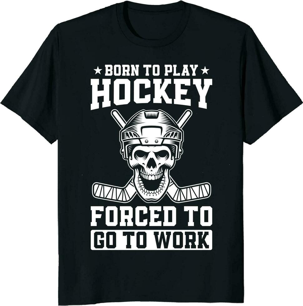 Geschenk komisch Eishockey T-Shirt Design vektor