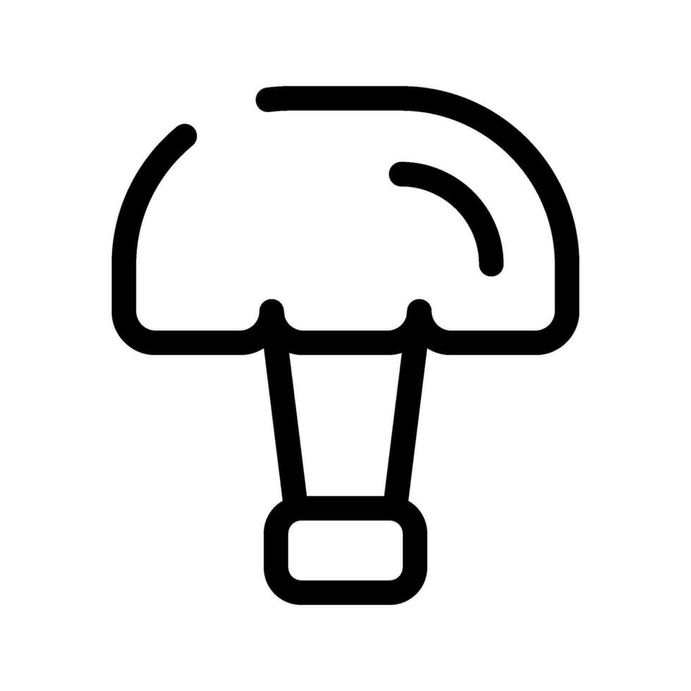 varm luft ballong ikon vektor symbol design illustration
