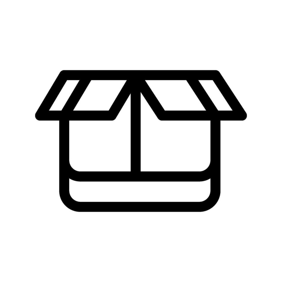 låda ikon vektor symbol design illustration
