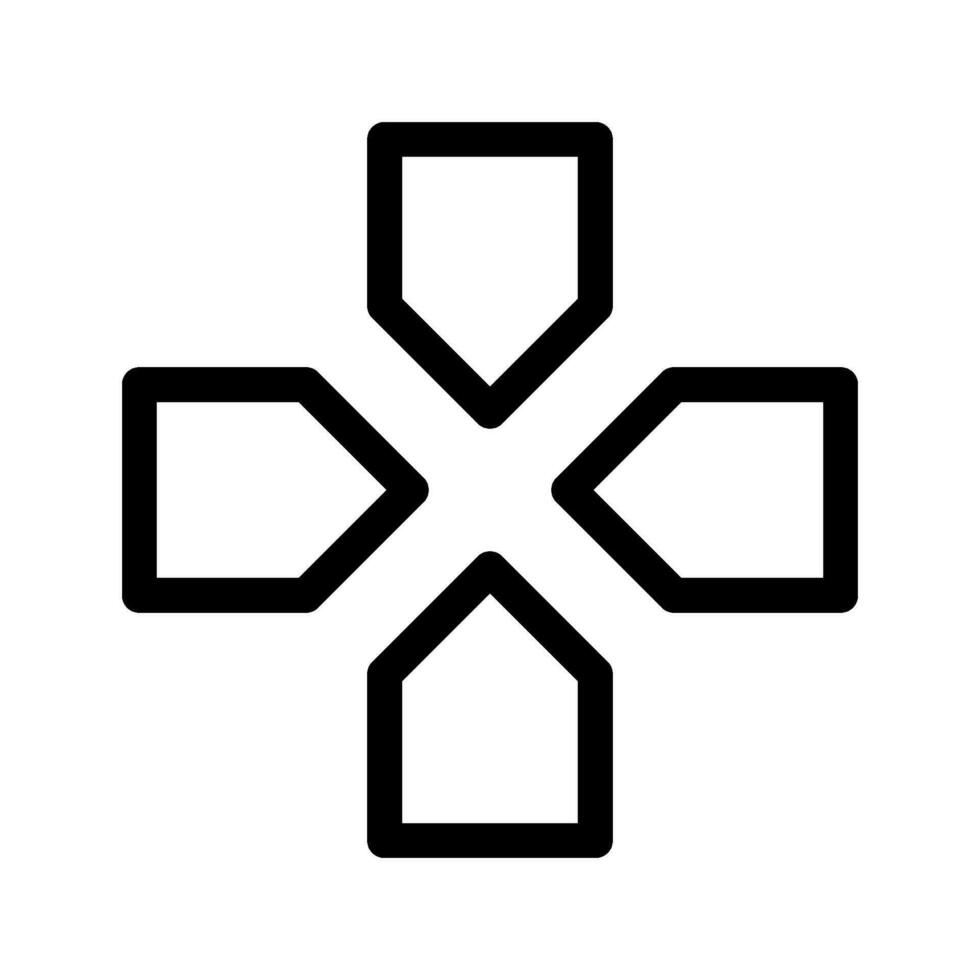 d Pad Symbol Vektor Symbol Design Illustration