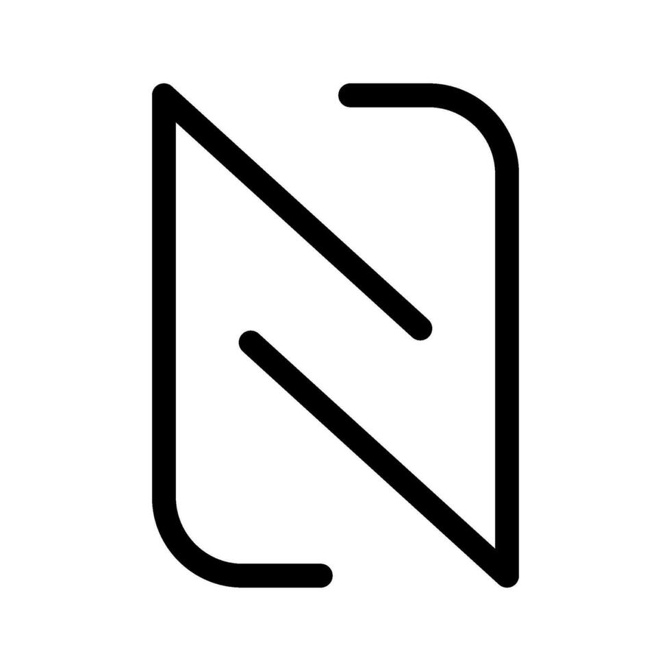 nfc Symbol Vektor Symbol Design Illustration