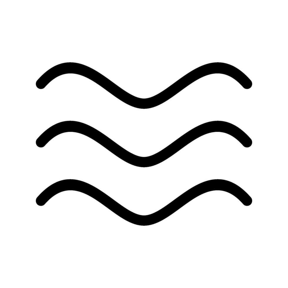 Welle Symbol Vektor Symbol Design Illustration