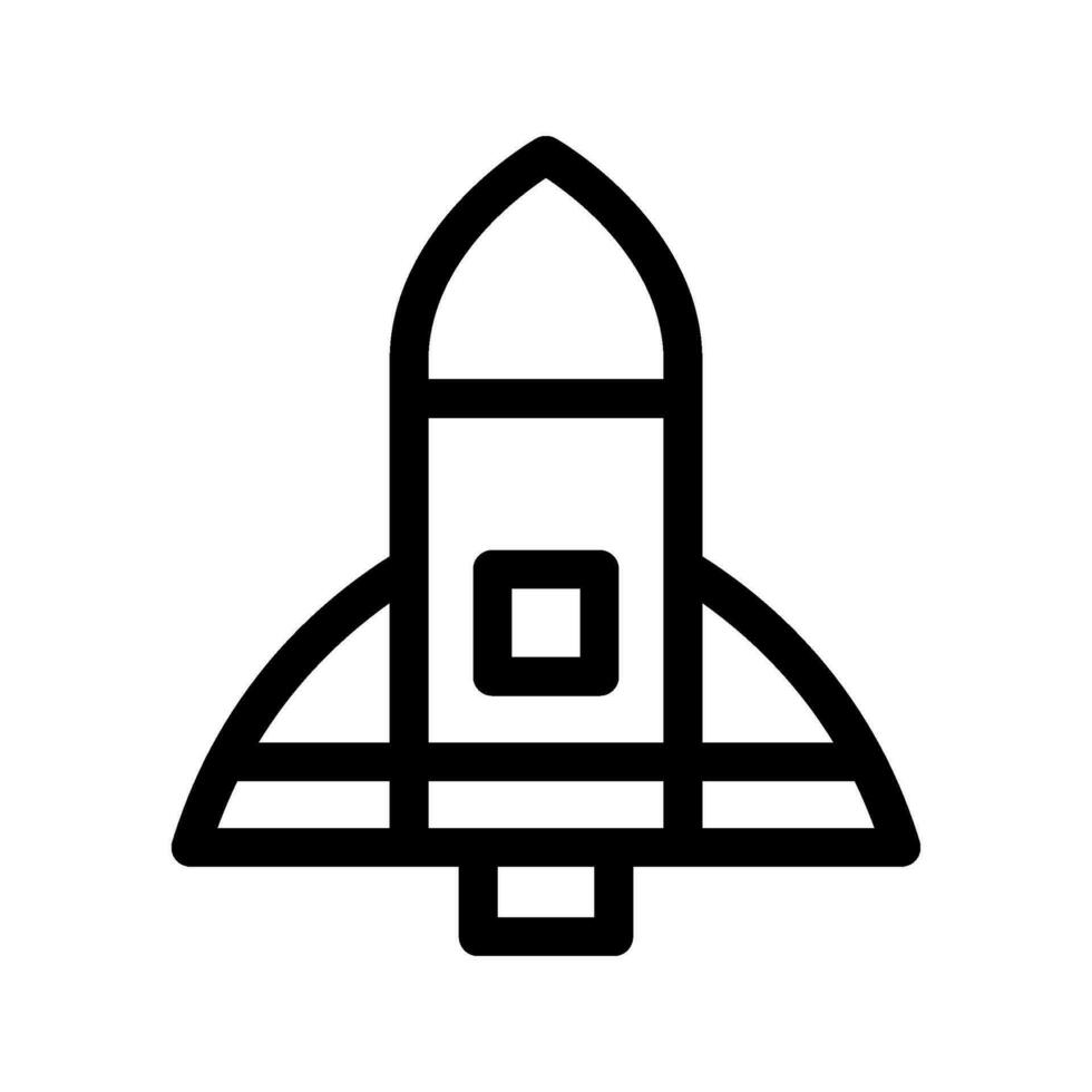 Rakete Symbol Vektor Symbol Design Illustration
