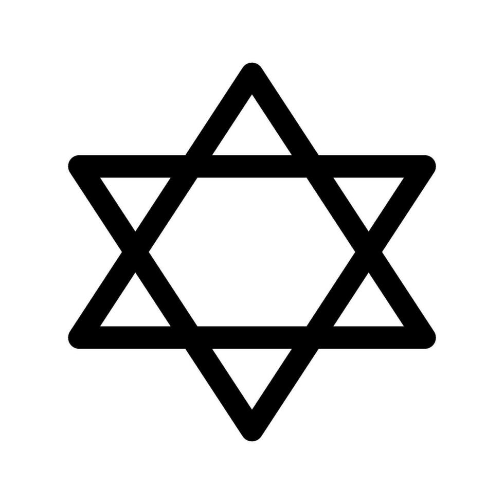 Judentum Symbol Vektor Symbol Design Illustration