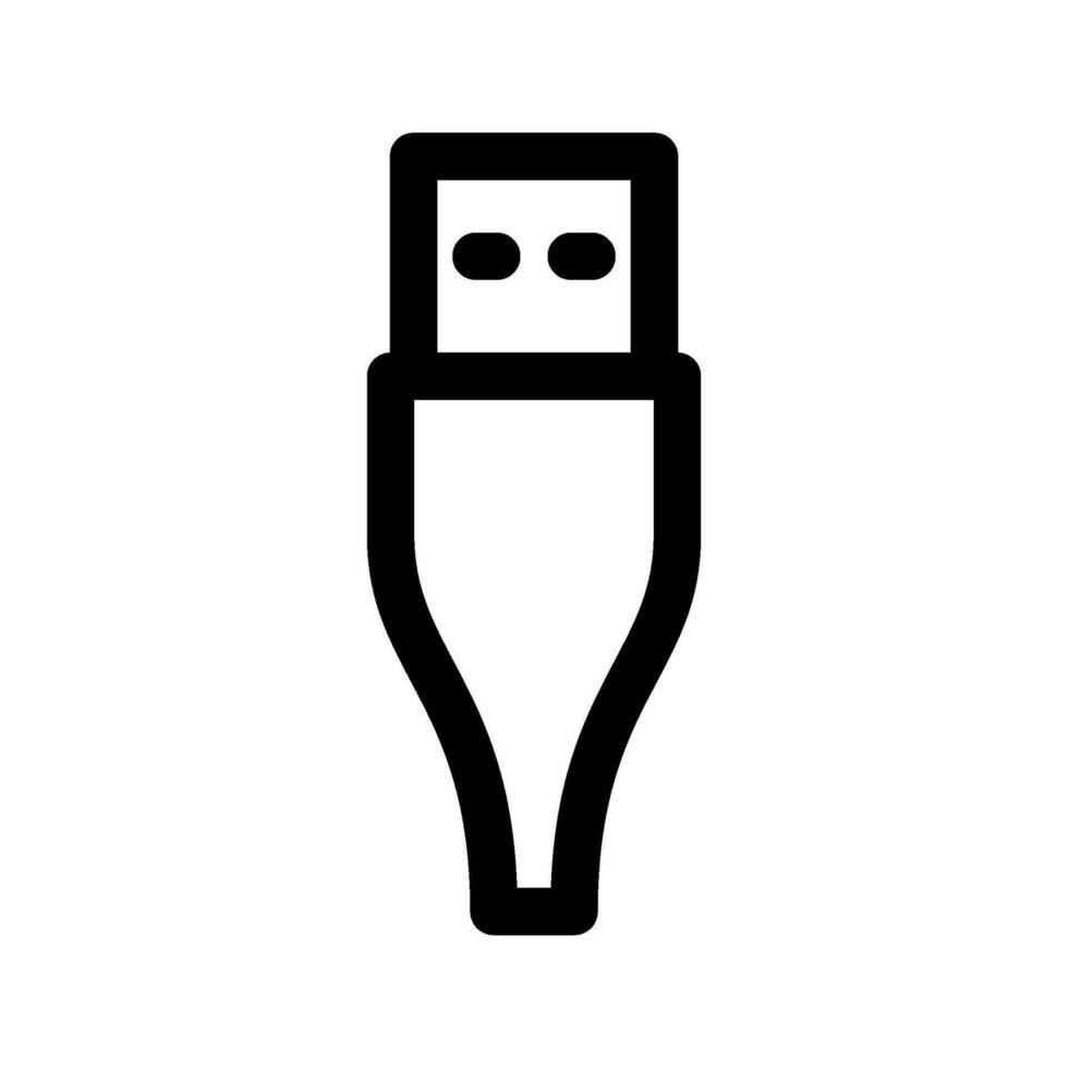 USB Kabel Symbol Vektor Symbol Design Illustration