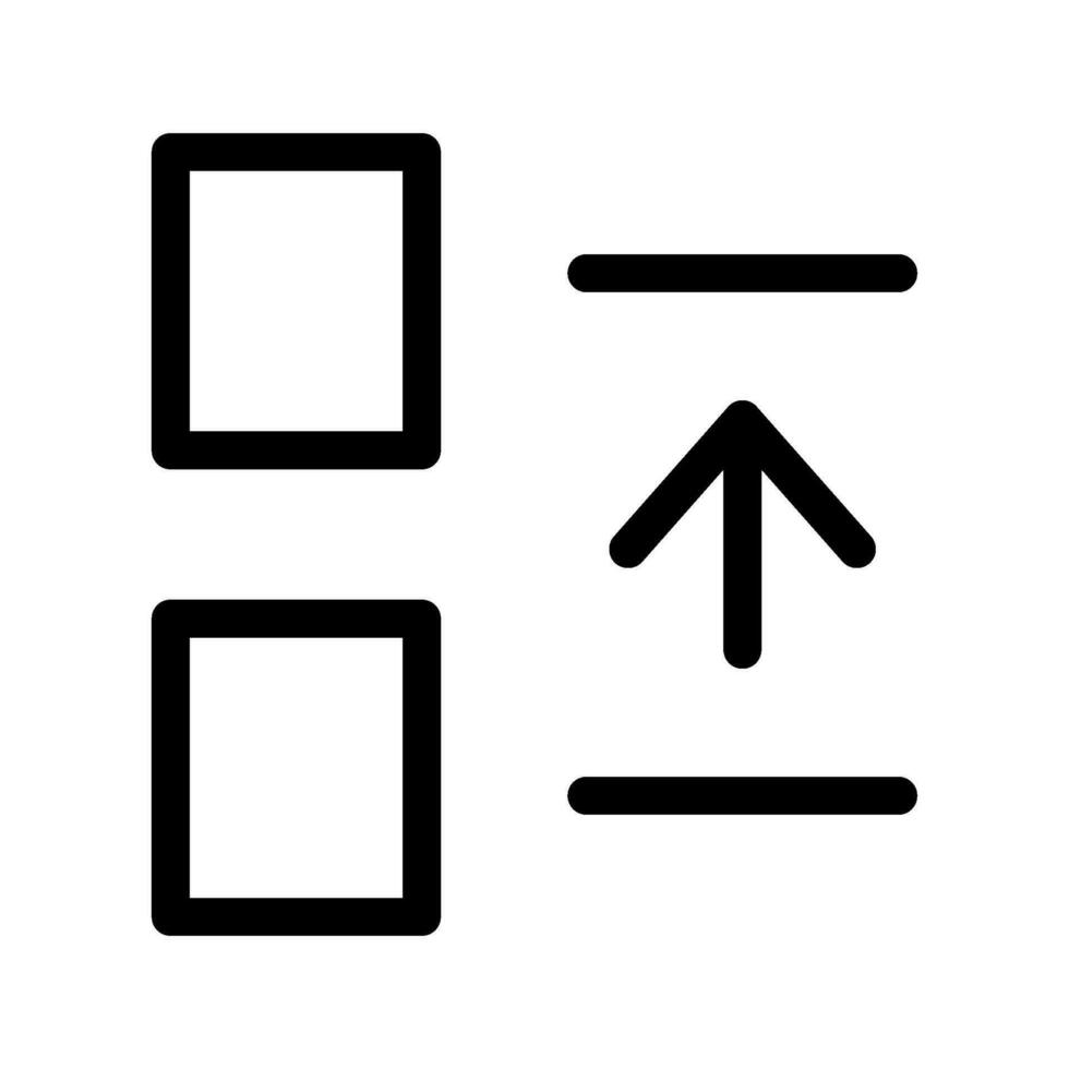sida upp ikon vektor symbol design illustration