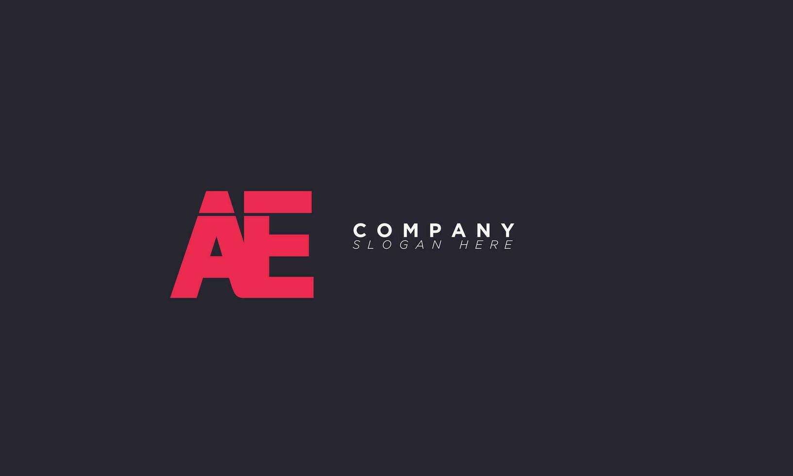 ae alphabet buchstaben initialen monogramm logo ea, a und e vektor