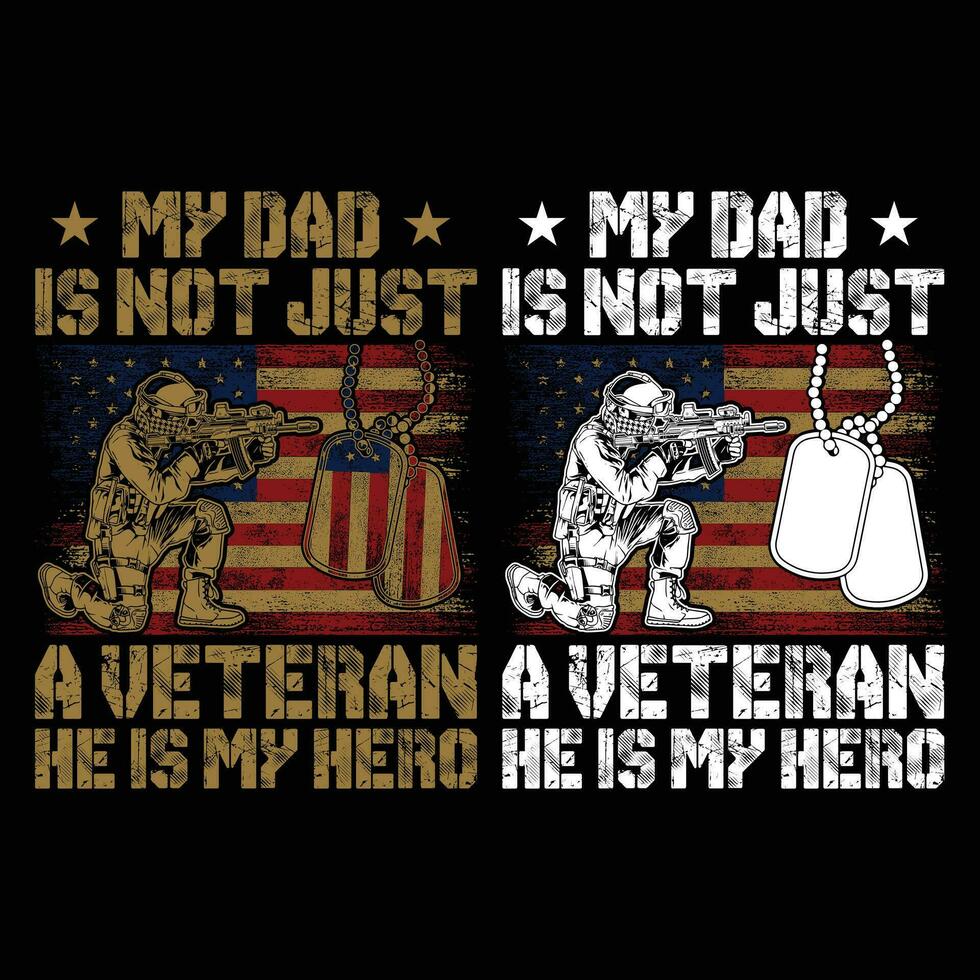 Geschenk komisch Veteran T-Shirt Design, Geschenk Veteran Tag T-Shirt Design vektor