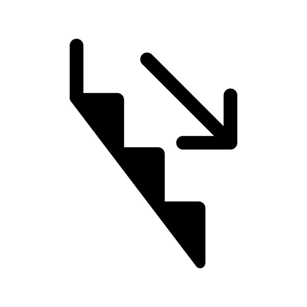 unten Symbol Vektor Symbol Design Illustration