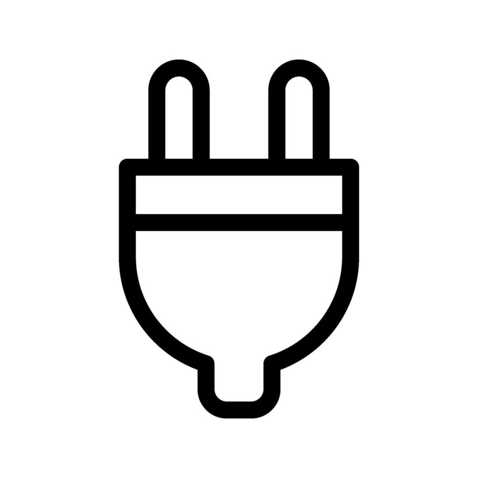 Stecker Symbol Vektor Symbol Design Illustration