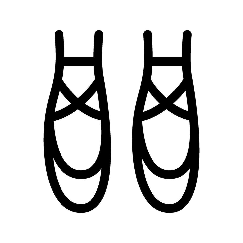 Ballett Schuhe Symbol Vektor Symbol Design Illustration