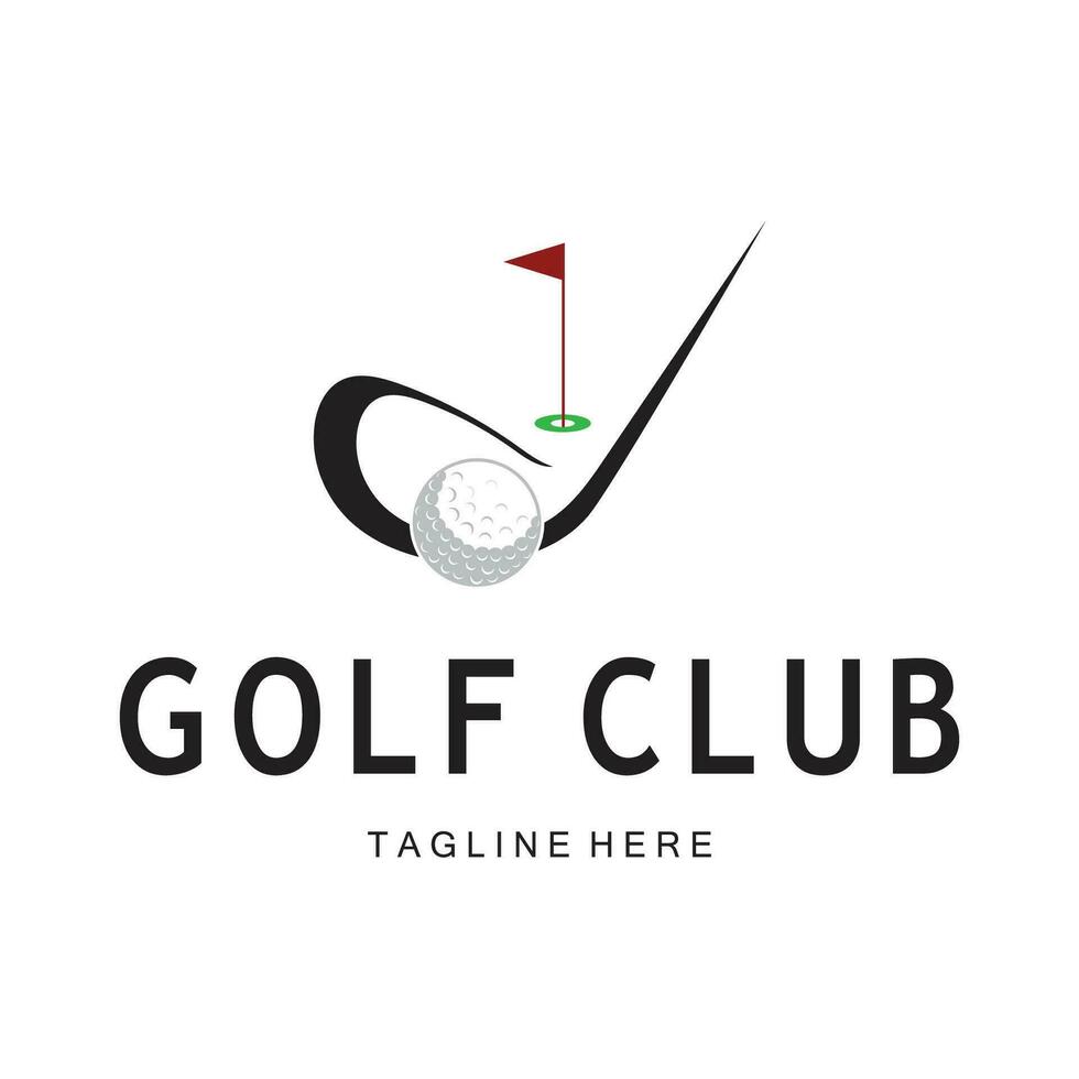 Golf Ball Logo, Golf Design Stock Logo, Logo zum Fachmann Golf Team, Golf Verein, Turnier, Golf Geschäft Geschäft, Golf Kurs, Veranstaltung vektor