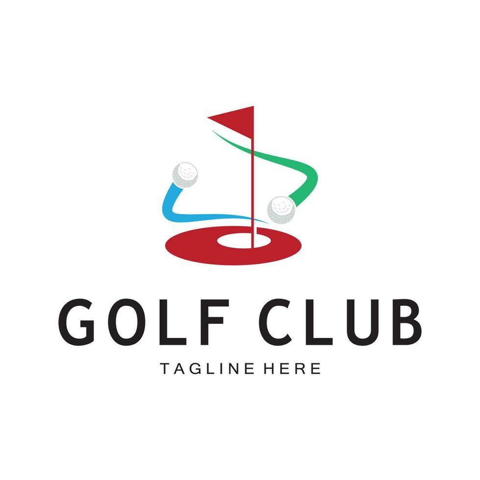 golf boll logotyp, golf design pinne logotyp, logotyp för professionell golf team, golf klubb, turnering, golf Lagra företag, golf kurs, händelse vektor