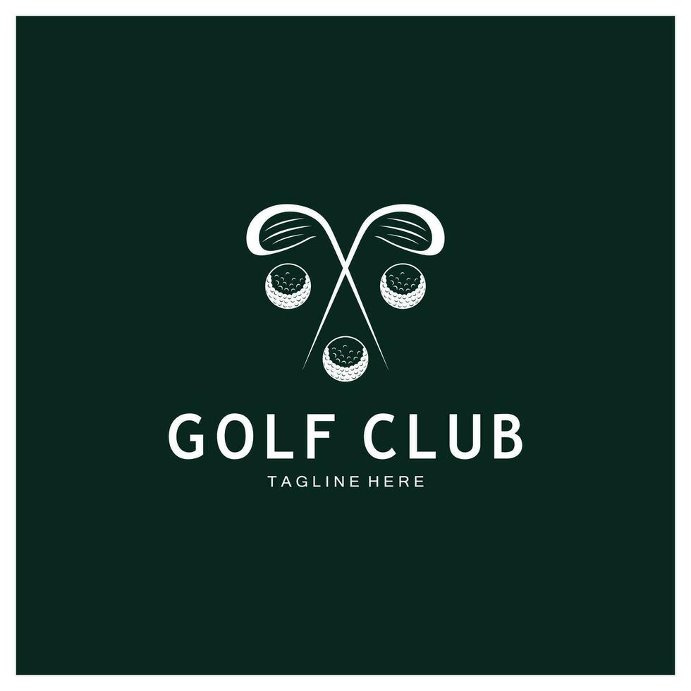 Golf Ball Logo, Golf Design Stock Logo, Logo zum Fachmann Golf Team, Golf Verein, Turnier, Golf Geschäft Geschäft, Golf Kurs, Veranstaltung vektor