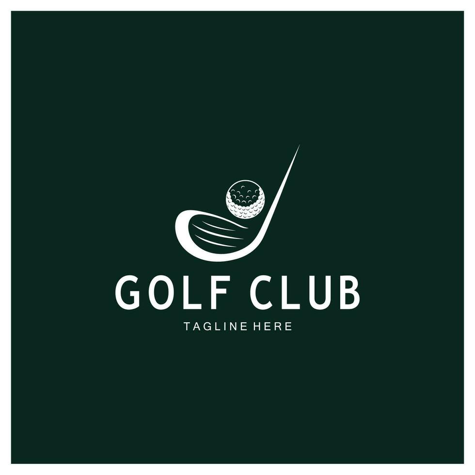 Golf Ball Logo, Golf Design Stock Logo, Logo zum Fachmann Golf Team, Golf Verein, Turnier, Golf Geschäft Geschäft, Golf Kurs, Veranstaltung vektor