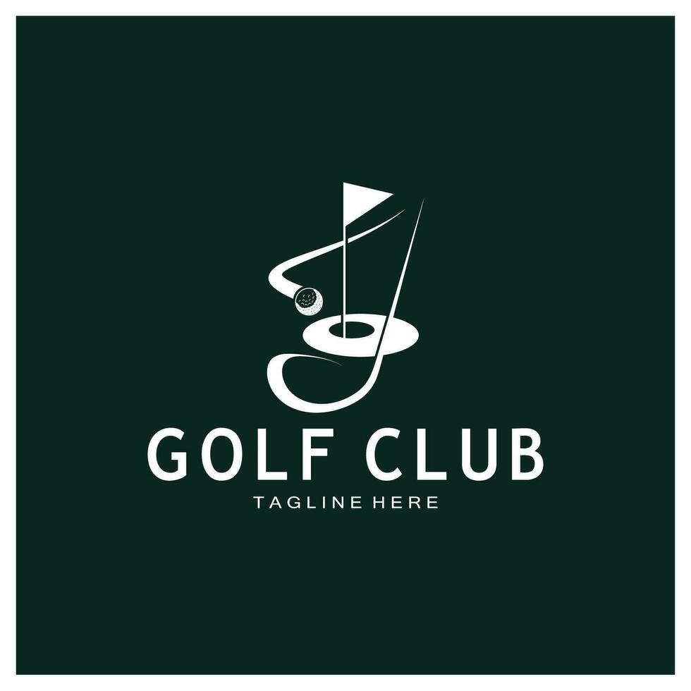 Golf Ball Logo, Golf Design Stock Logo, Logo zum Fachmann Golf Team, Golf Verein, Turnier, Golf Geschäft Geschäft, Golf Kurs, Veranstaltung vektor