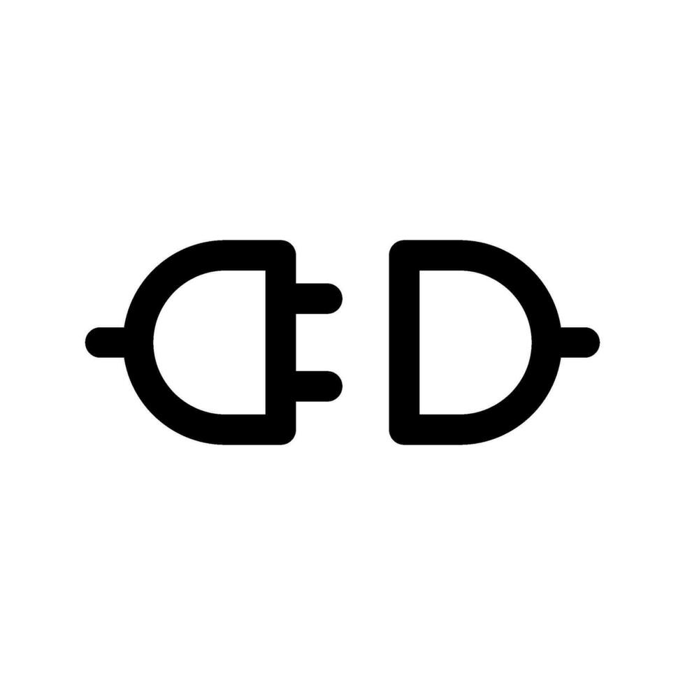 Stecker Symbol Vektor Symbol Design Illustration