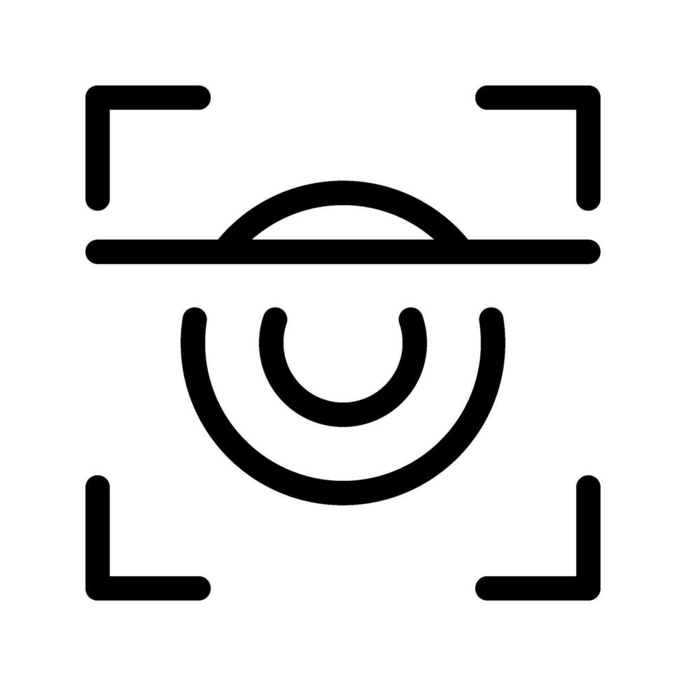 Scan Retina Symbol Vektor Symbol Design Illustration