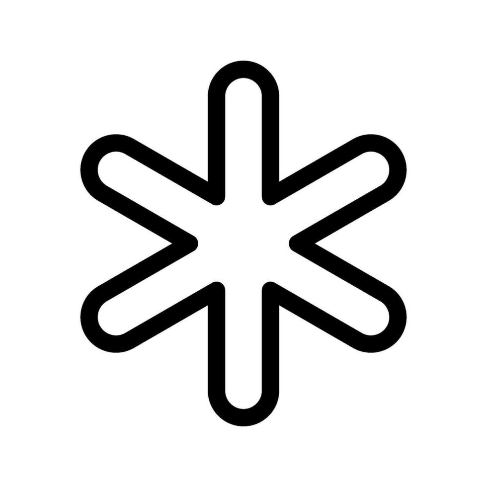 snöflinga ikon vektor symbol design illustration