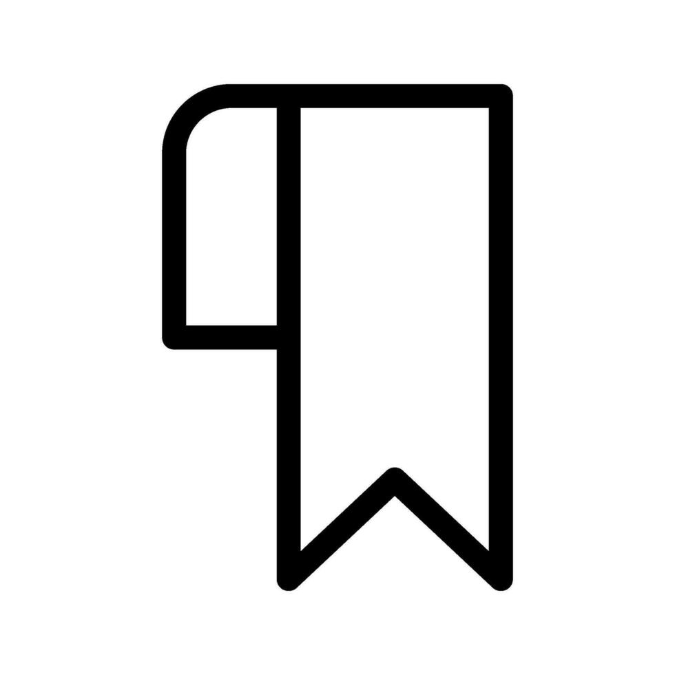 Lesezeichen Symbol Vektor Symbol Design Illustration