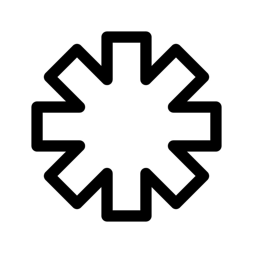 asterisk ikon vektor symbol design illustration