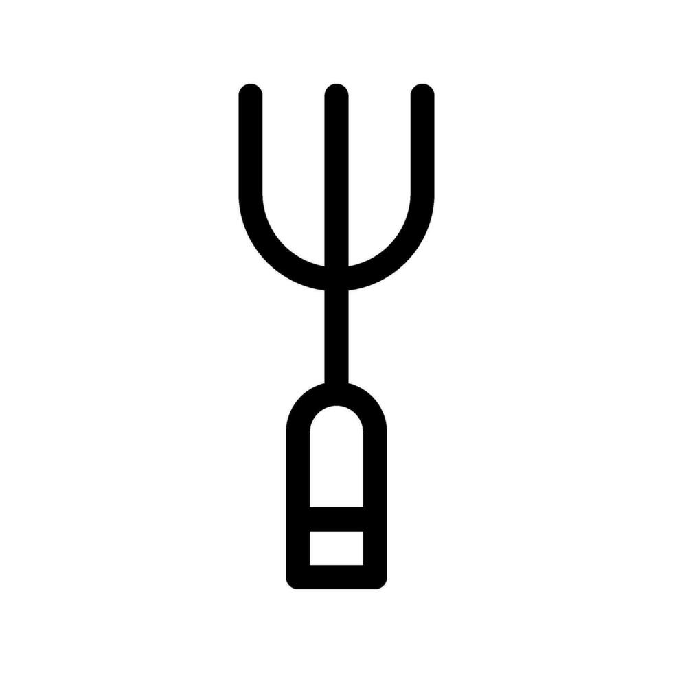 stor gaffel ikon vektor symbol design illustration