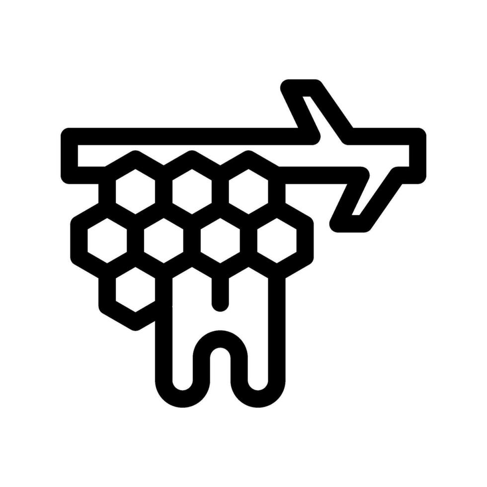 Bienenwabe Symbol Vektor Symbol Design Illustration
