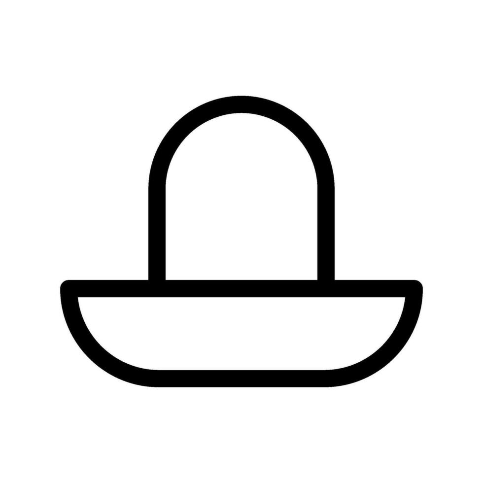 Sombrero Symbol Vektor Symbol Design Illustration