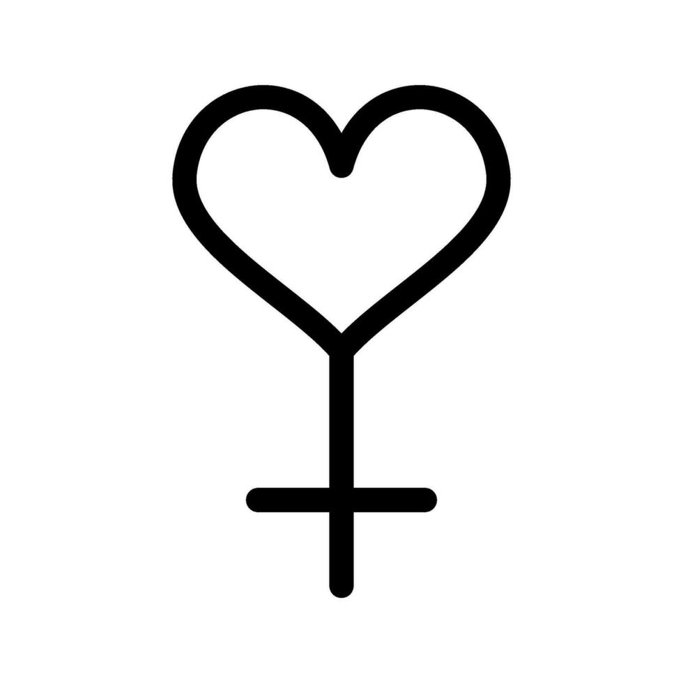 Liebe Frauen Symbol Vektor Symbol Design Illustration