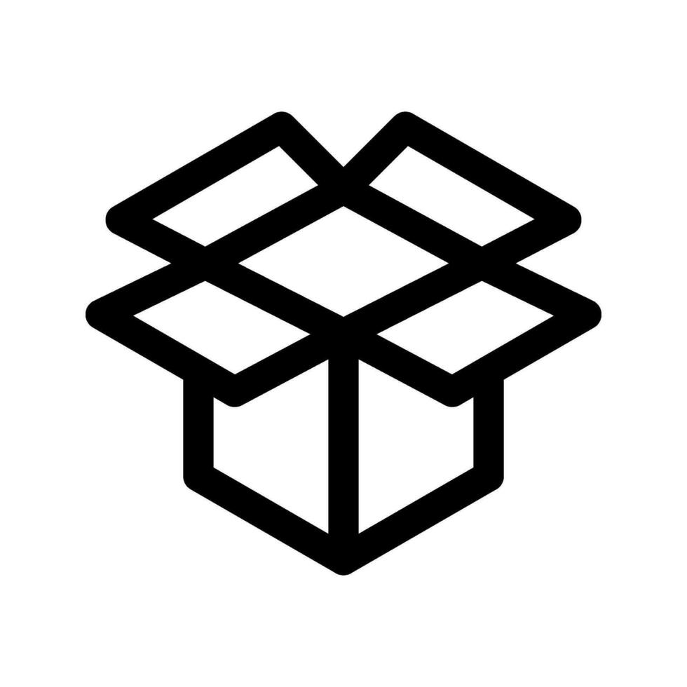 öffnen Box Symbol Vektor Symbol Design Illustration