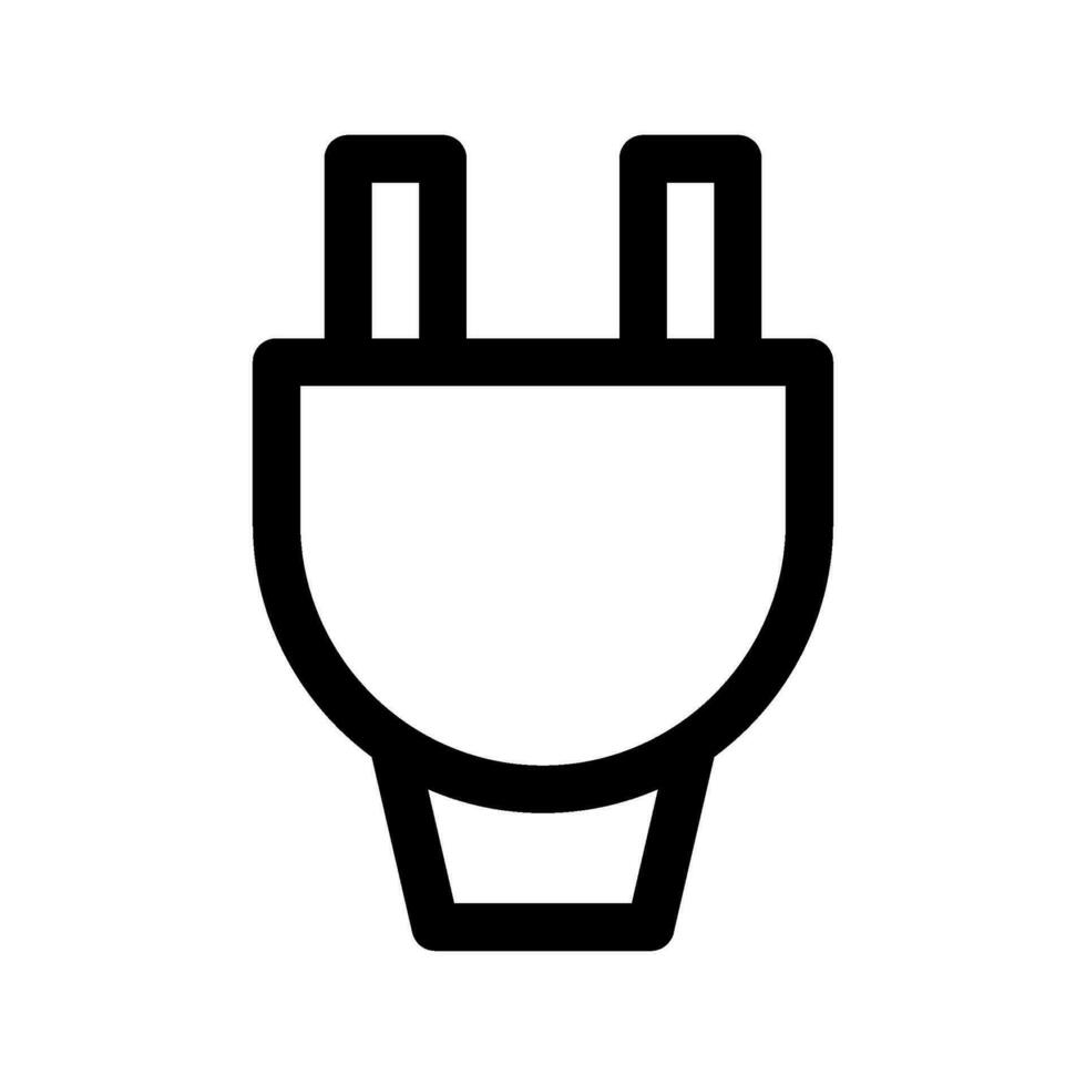 Stecker Symbol Vektor Symbol Design Illustration