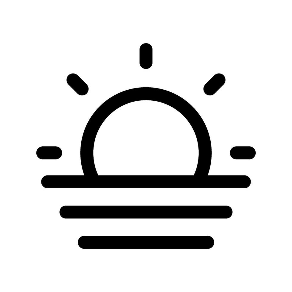 solnedgång ikon vektor symbol design illustration