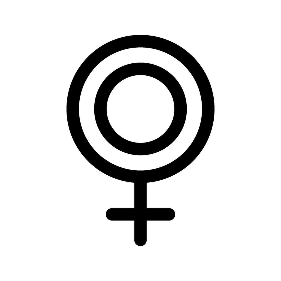 weiblich Zeichen Symbol Vektor Symbol Design Illustration