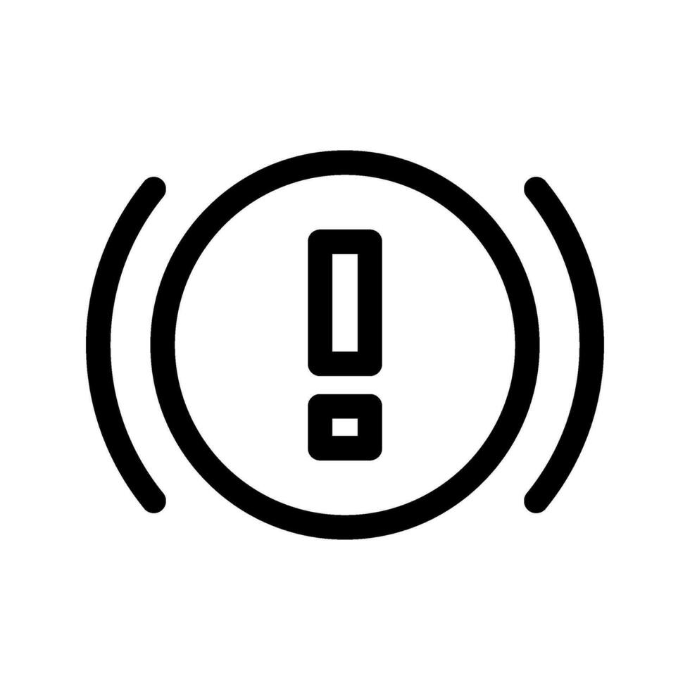 Bremse Warnung Symbol Vektor Symbol Design Illustration