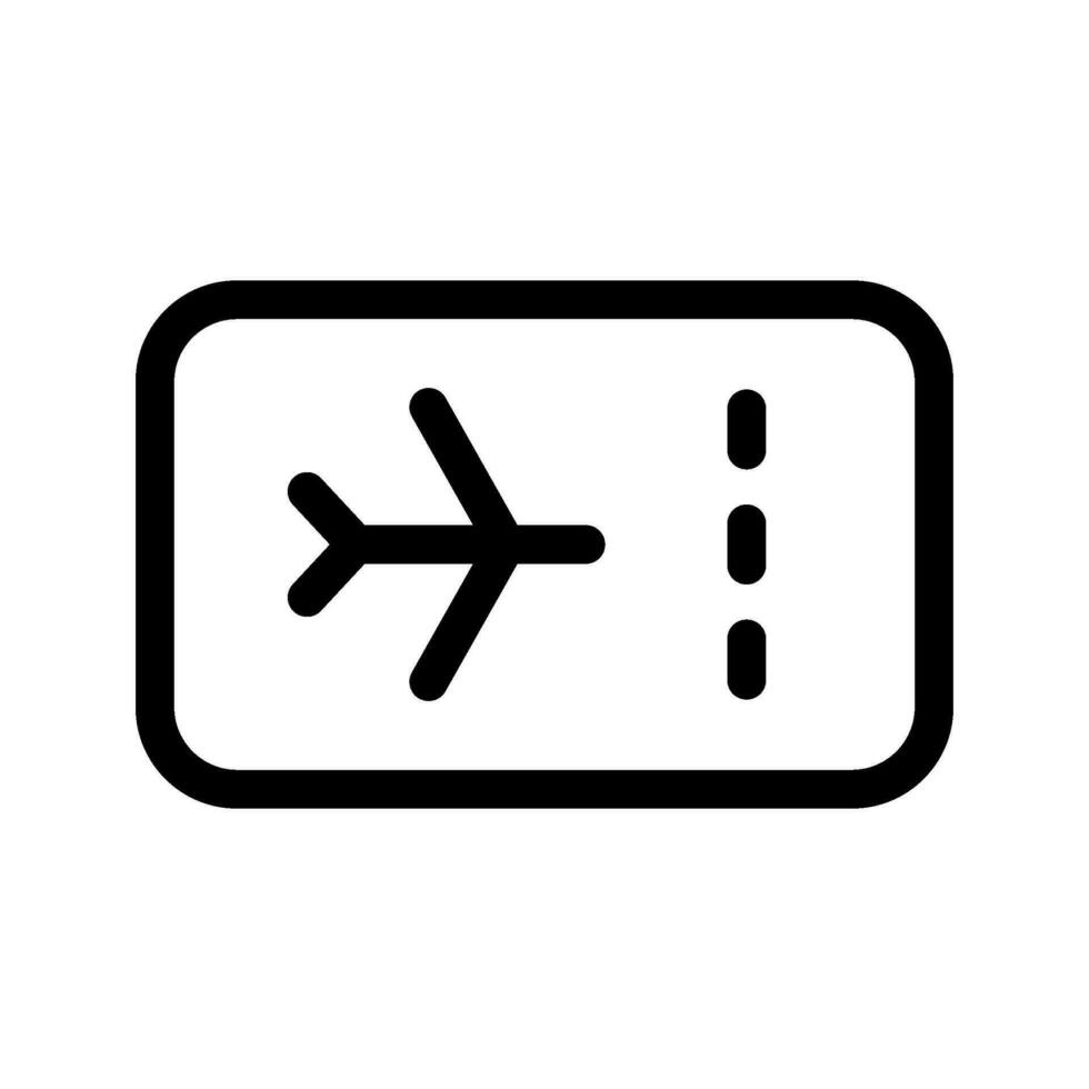 Fahrkarte Symbol Vektor Symbol Design Illustration
