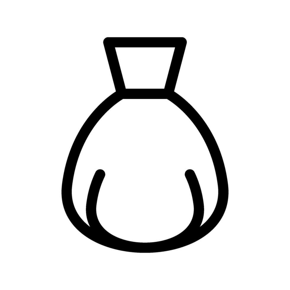 skräp väska ikon vektor symbol design illustration