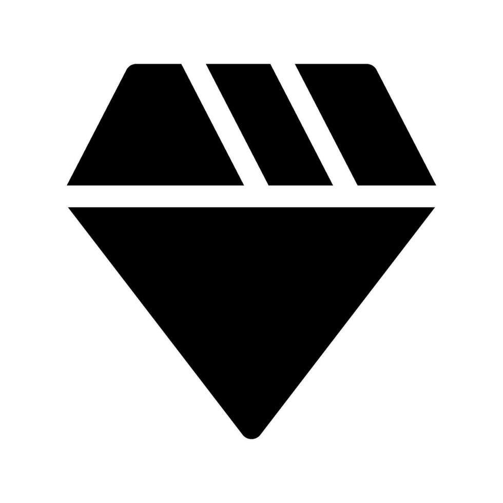 Diamant Symbol Vektor Symbol Design Illustration