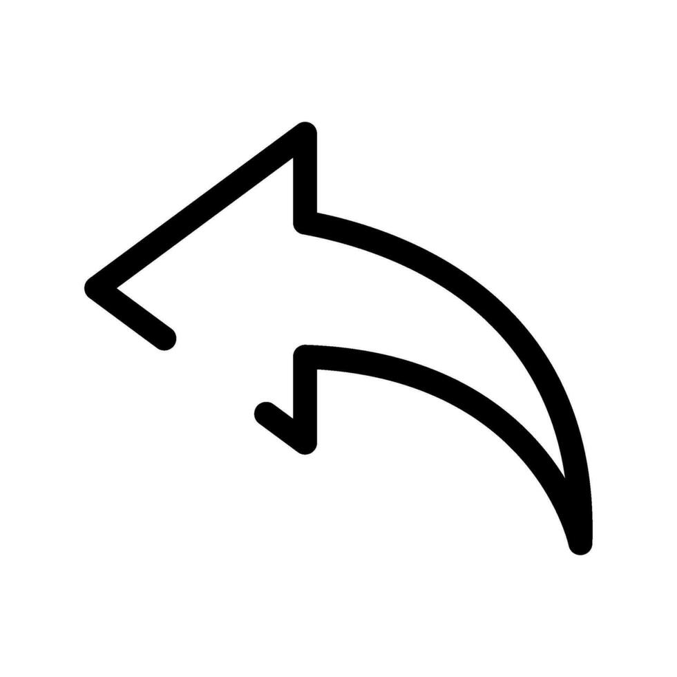 Pfeil links Symbol Vektor Symbol Design Illustration