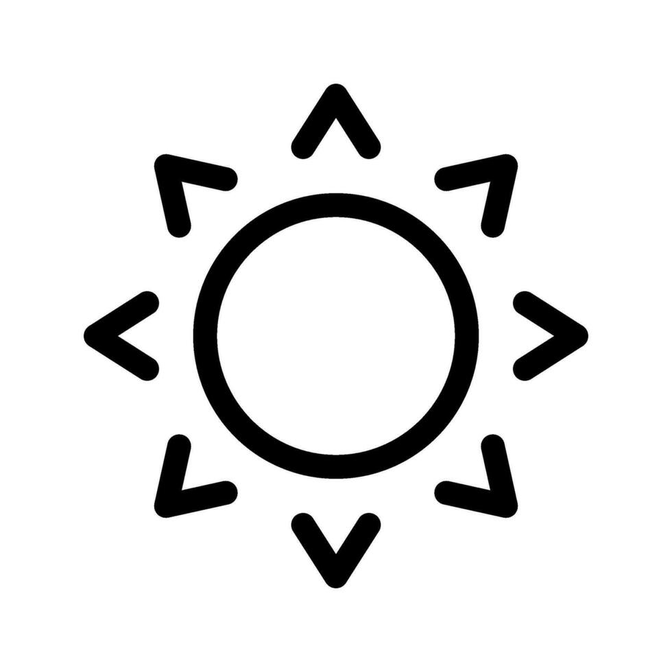 Sonne Symbol Vektor Symbol Design Illustration