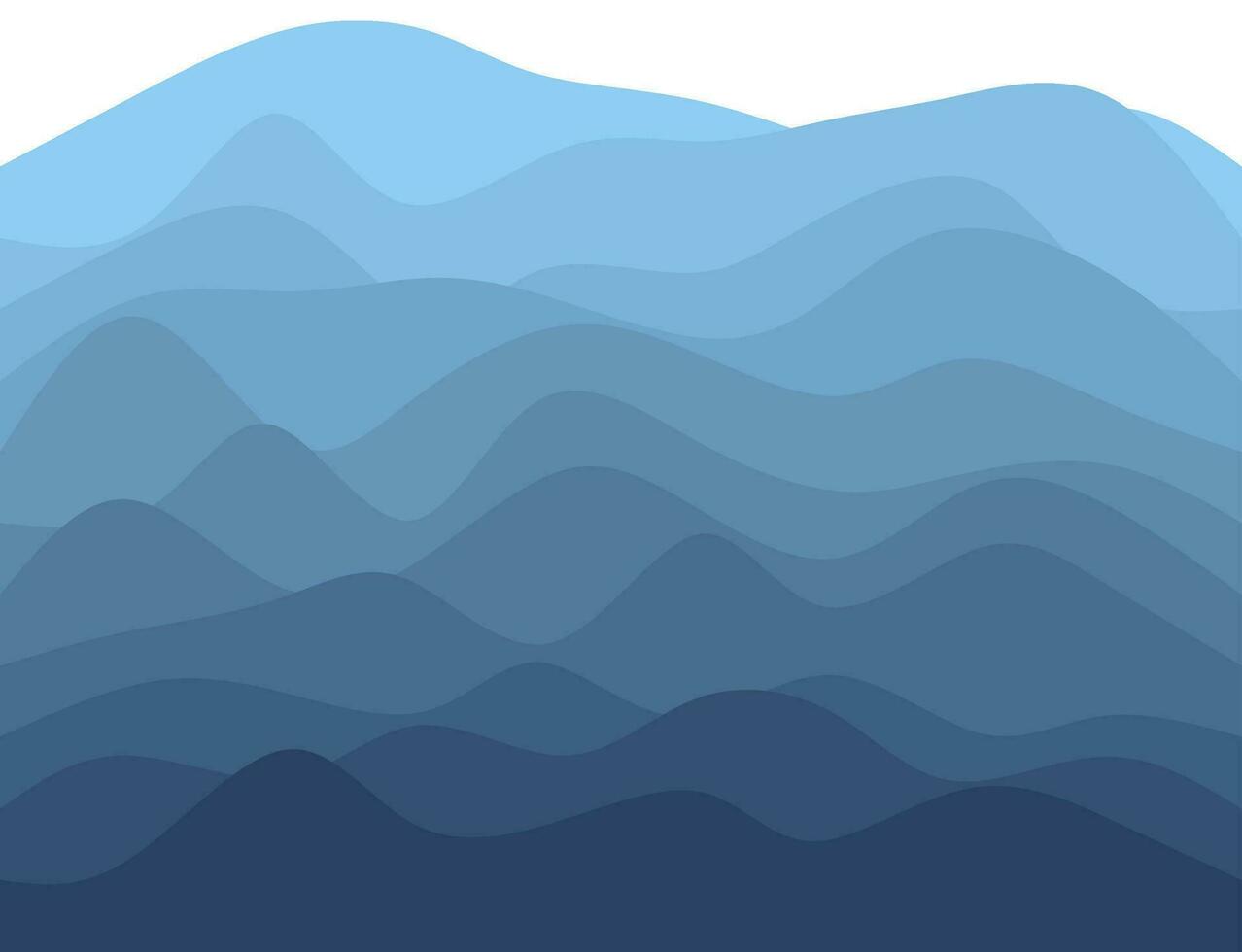 abstrakt wellig Vektor Hintergrund. Blau Wasser Welle Meer Linie. Vektor Illustration von Meer Wellen