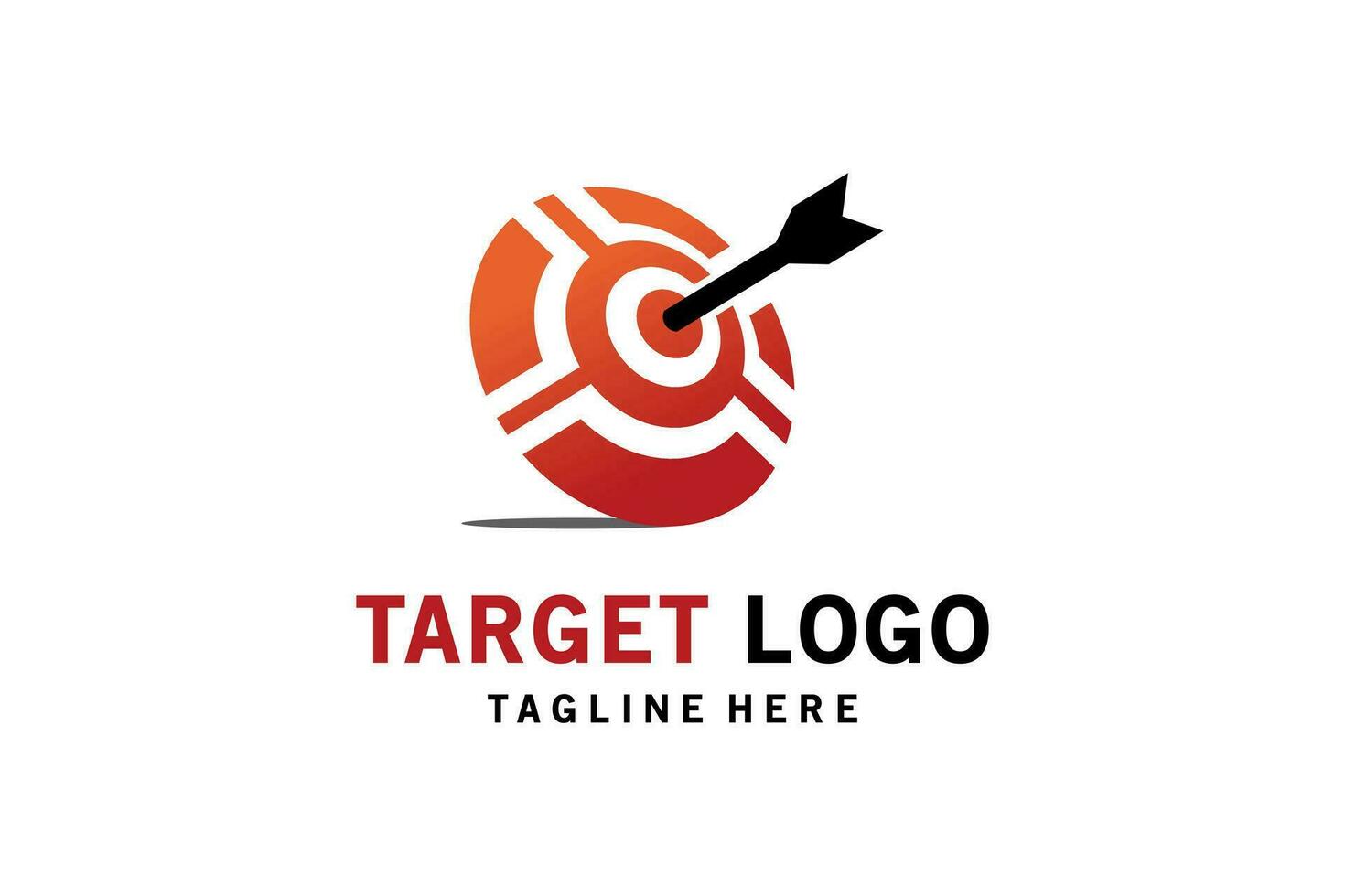 modern abstrakt Ziel Symbol Logo Design kreativ Konzept vektor