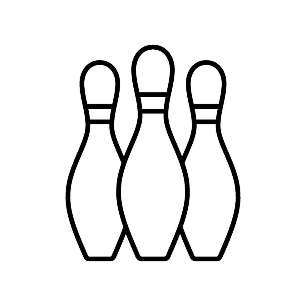 Bowling auffällig Sieg Symbol Vektor Design Vorlagen