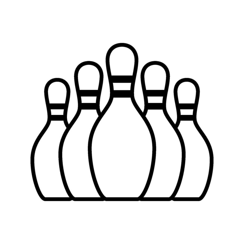 Bowling auffällig Sieg Symbol Vektor Design Vorlagen