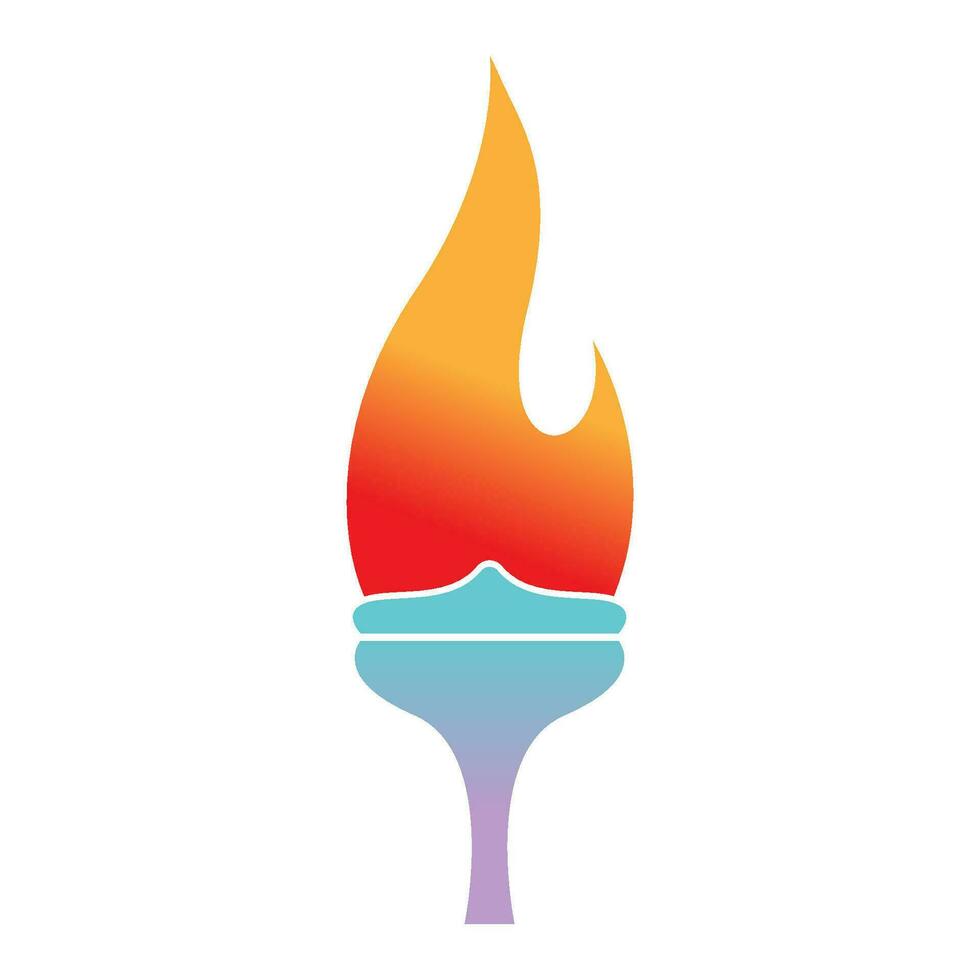 brännaren logotyp ikon design vektor