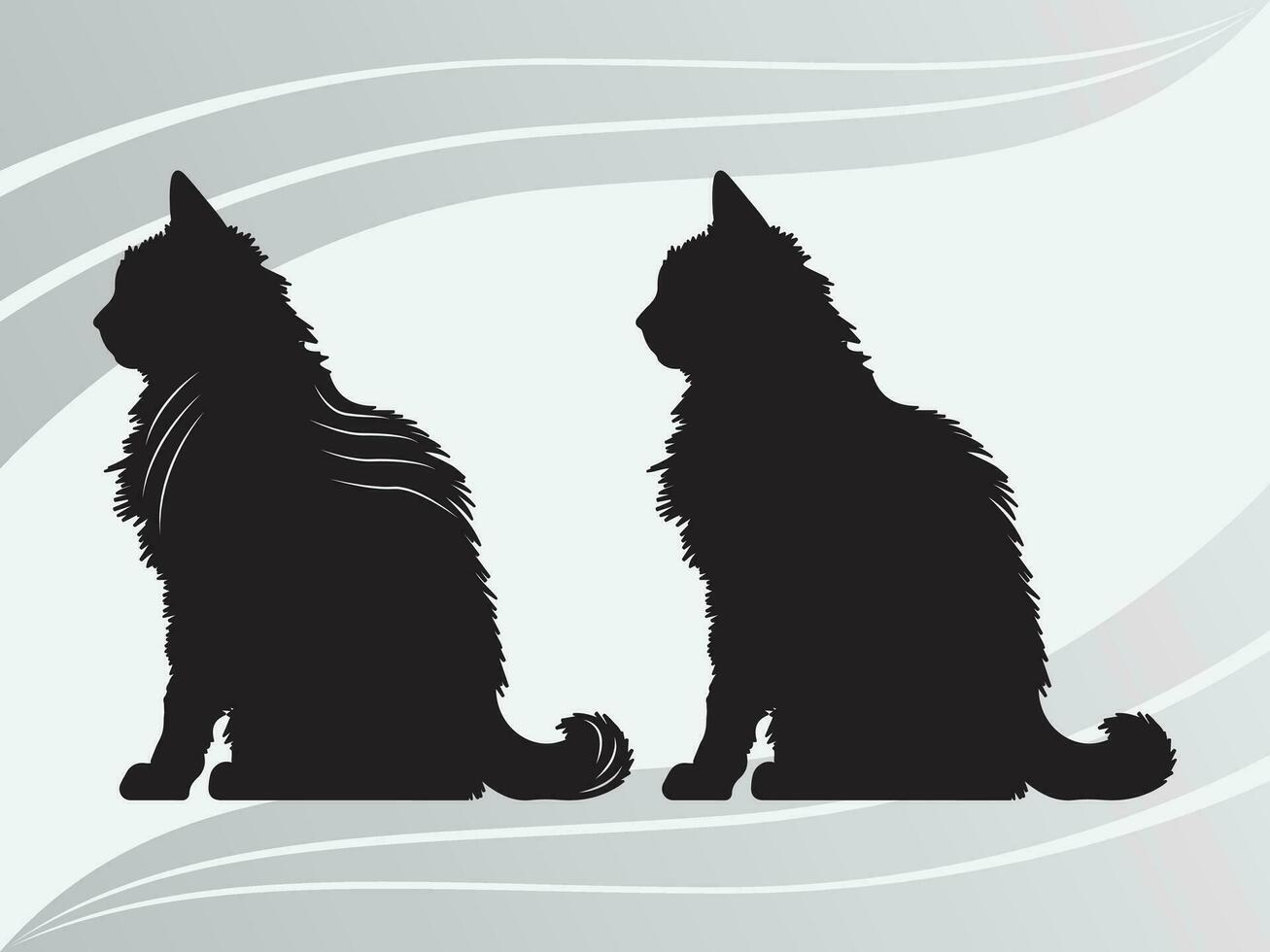 Katze, Kätzchen, Katze Folge, Katze Silhouette, Katze eps bündeln, schwarz Katze Folge, Haustier Clip Art vektor