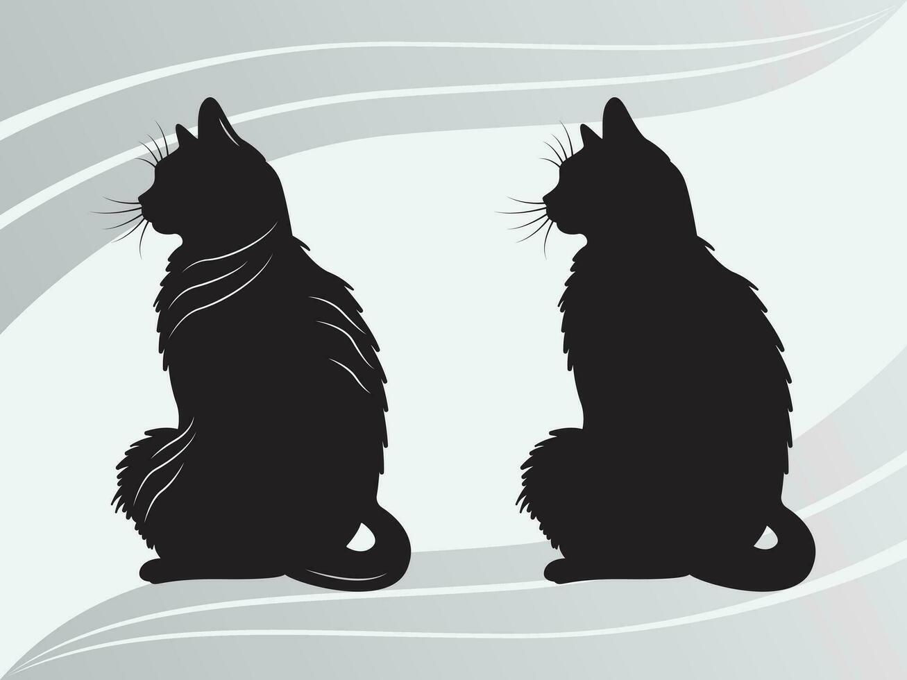 Katze, Kätzchen, Katze Folge, Katze Silhouette, Katze eps bündeln, schwarz Katze Folge, Haustier Clip Art vektor