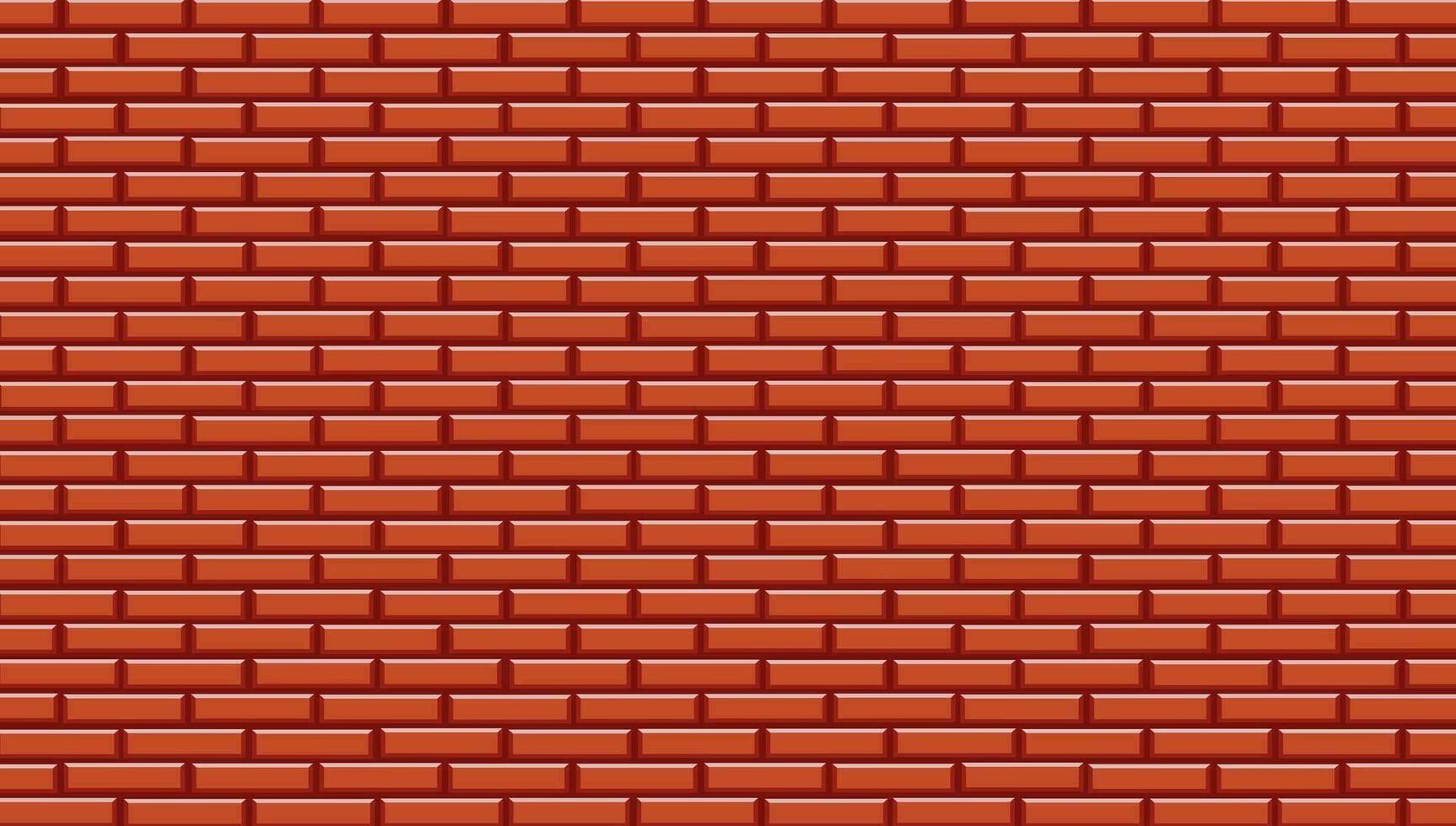 Backstein Mauer Hintergrund Struktur. Block Stein Innere rot Ziegelwand. Vektor Illustration Rechteck