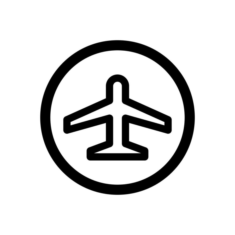 flygplan ikon vektor isolerat på vit bakgrund. enkel vektor logotyp